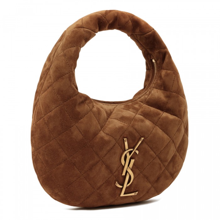 Icarino quilted suede handbag