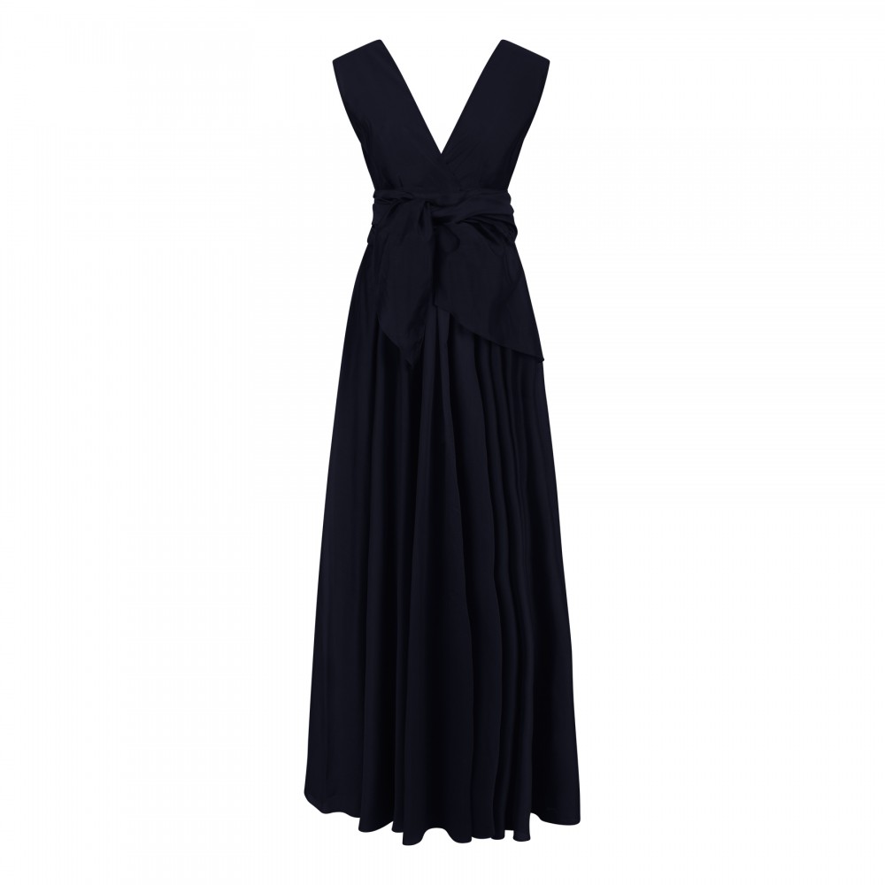 Midnight blue maxi dress