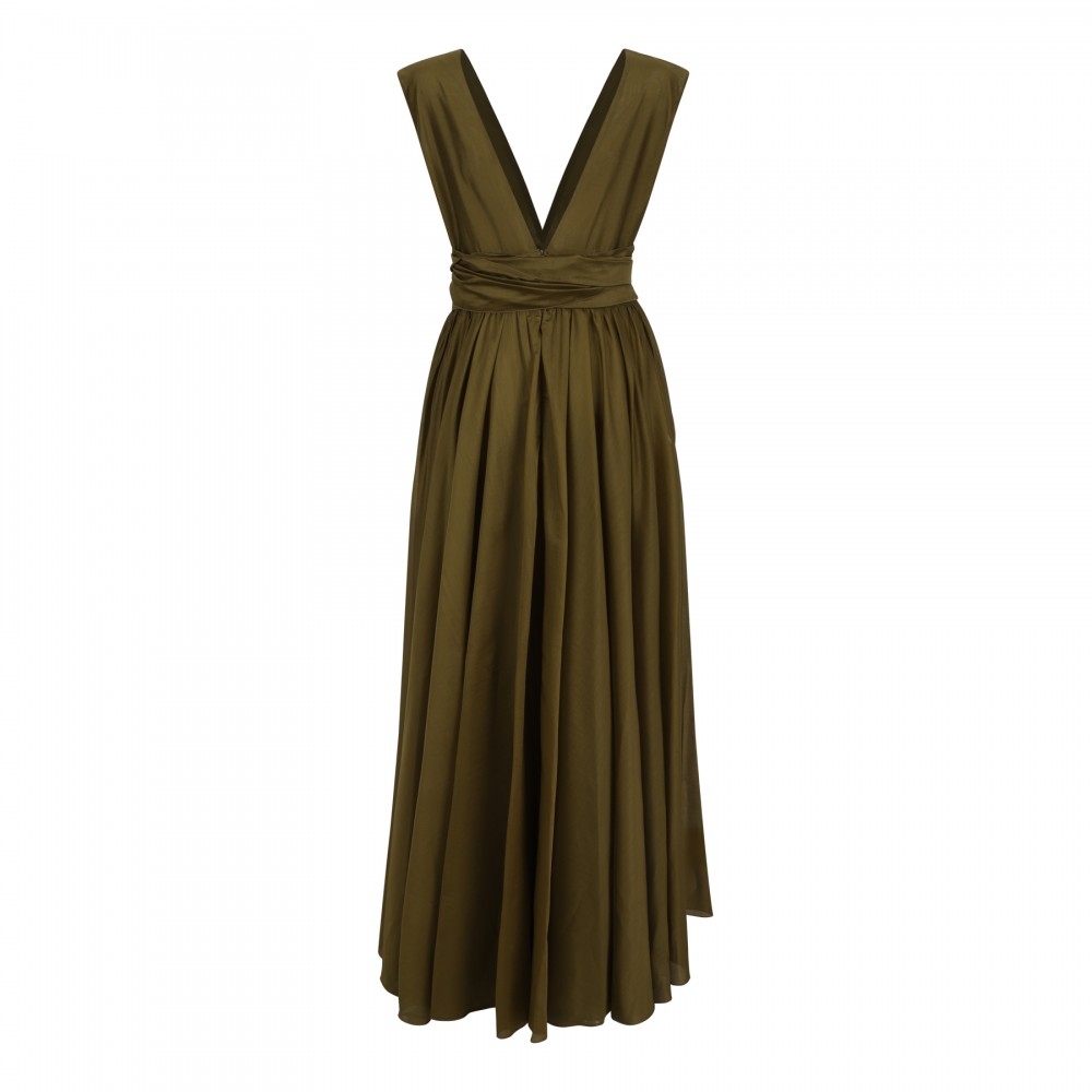 Avocado hue maxi dress
