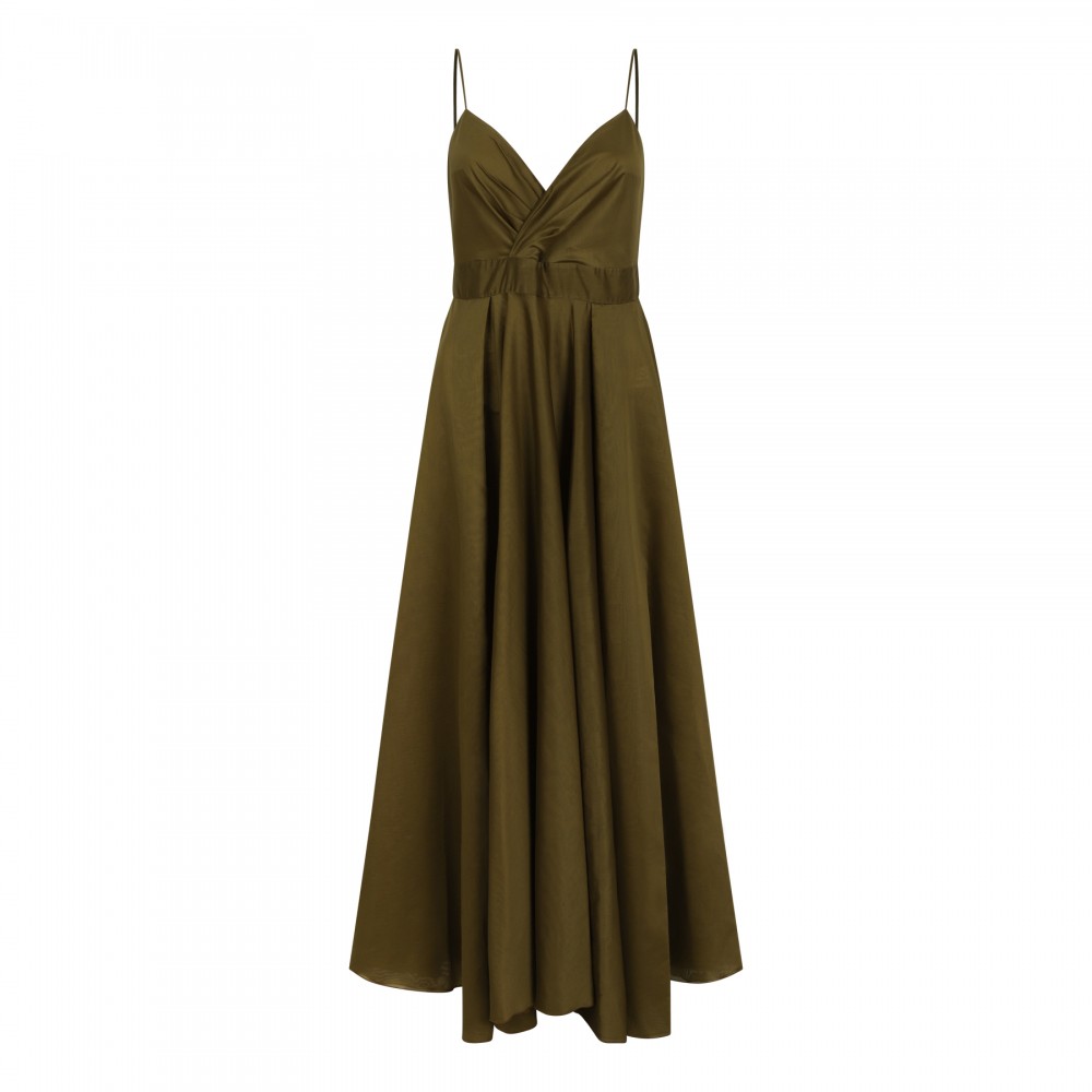 Avocado hue maxi dress