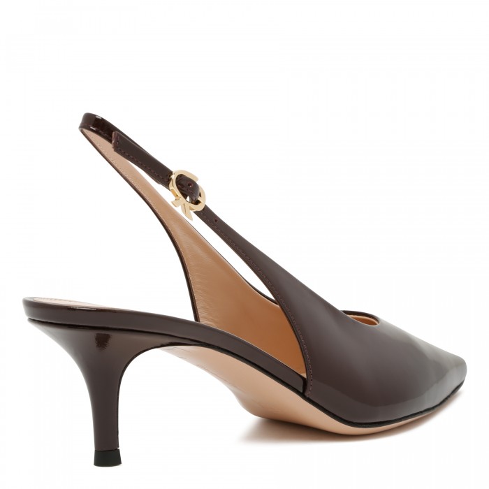 Robbie 55 leather slingback pumps