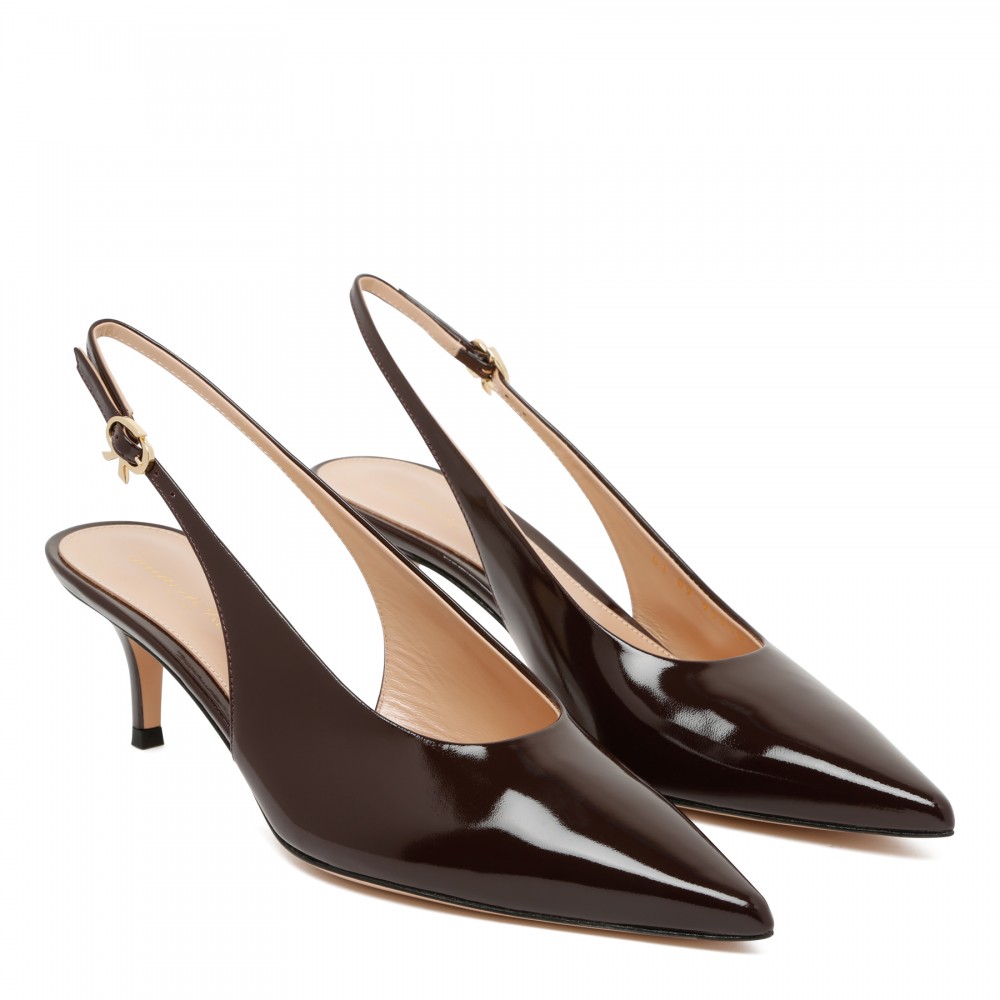 Robbie 55 leather slingback pumps