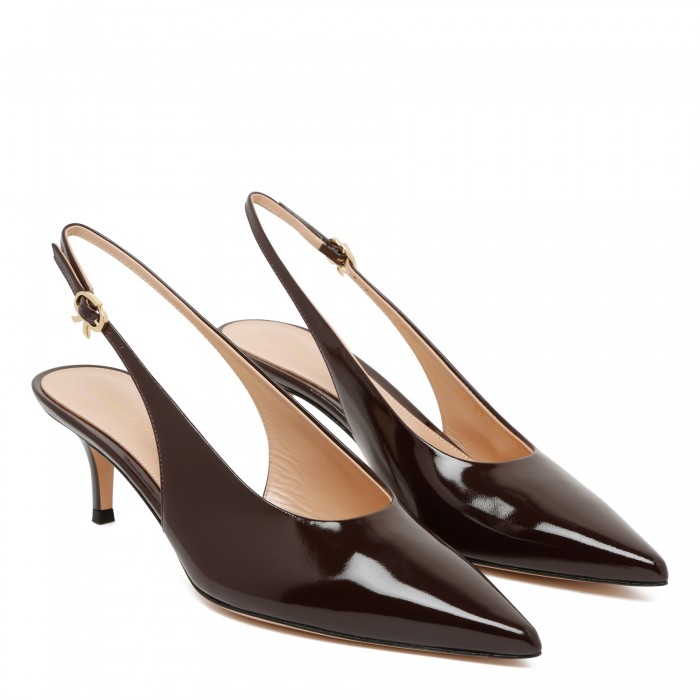 Robbie 55 leather slingback pumps