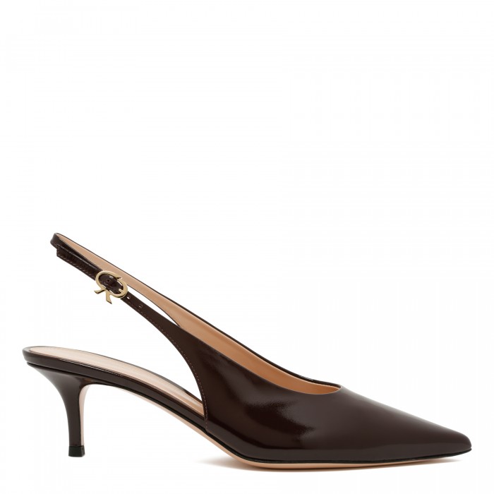 Robbie 55 leather slingback pumps