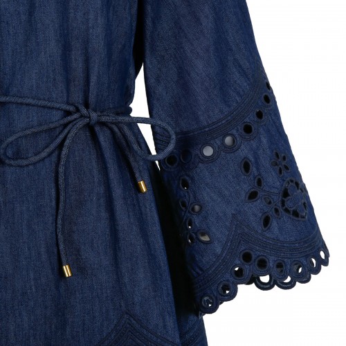 Mahon broderie denim mini... 2