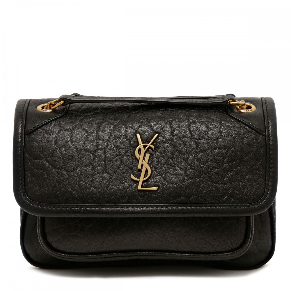 Niki mini grained leather shoulder bag