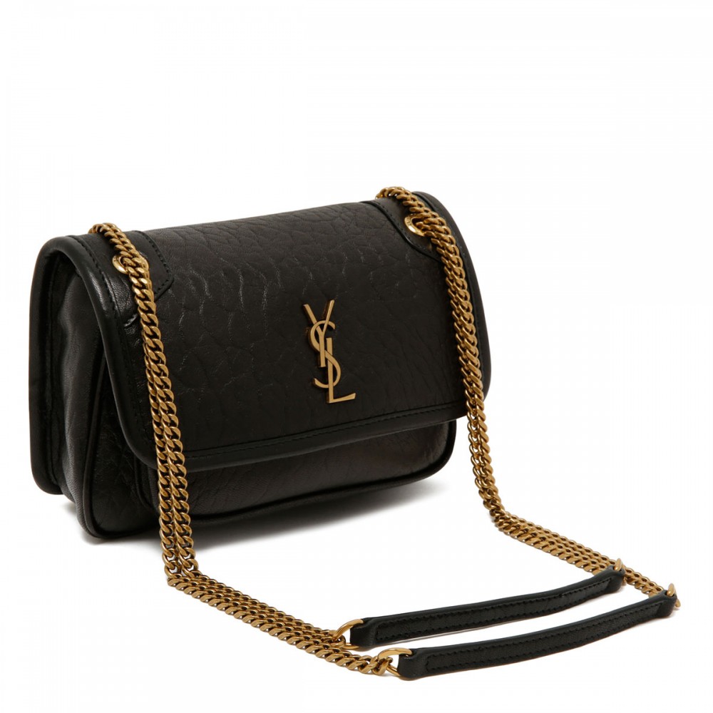 Niki mini grained leather shoulder bag
