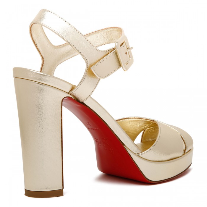 Cora 100 metallic leather sandals