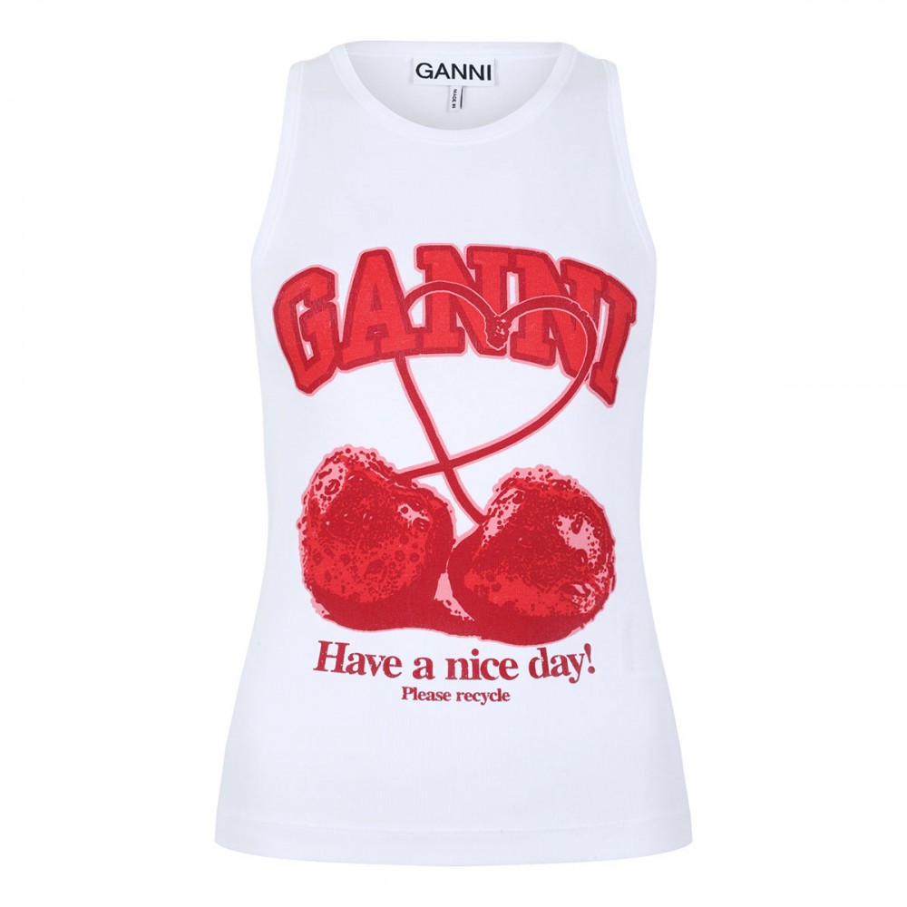 Tank top with cherry