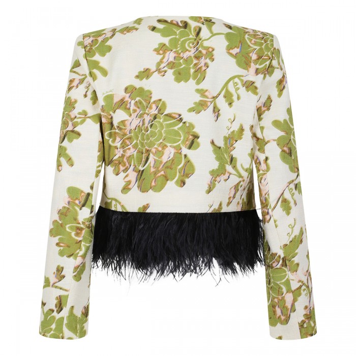 Bijoux jacket with feathers