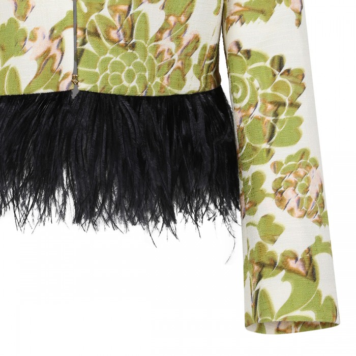 Bijoux jacket with feathers