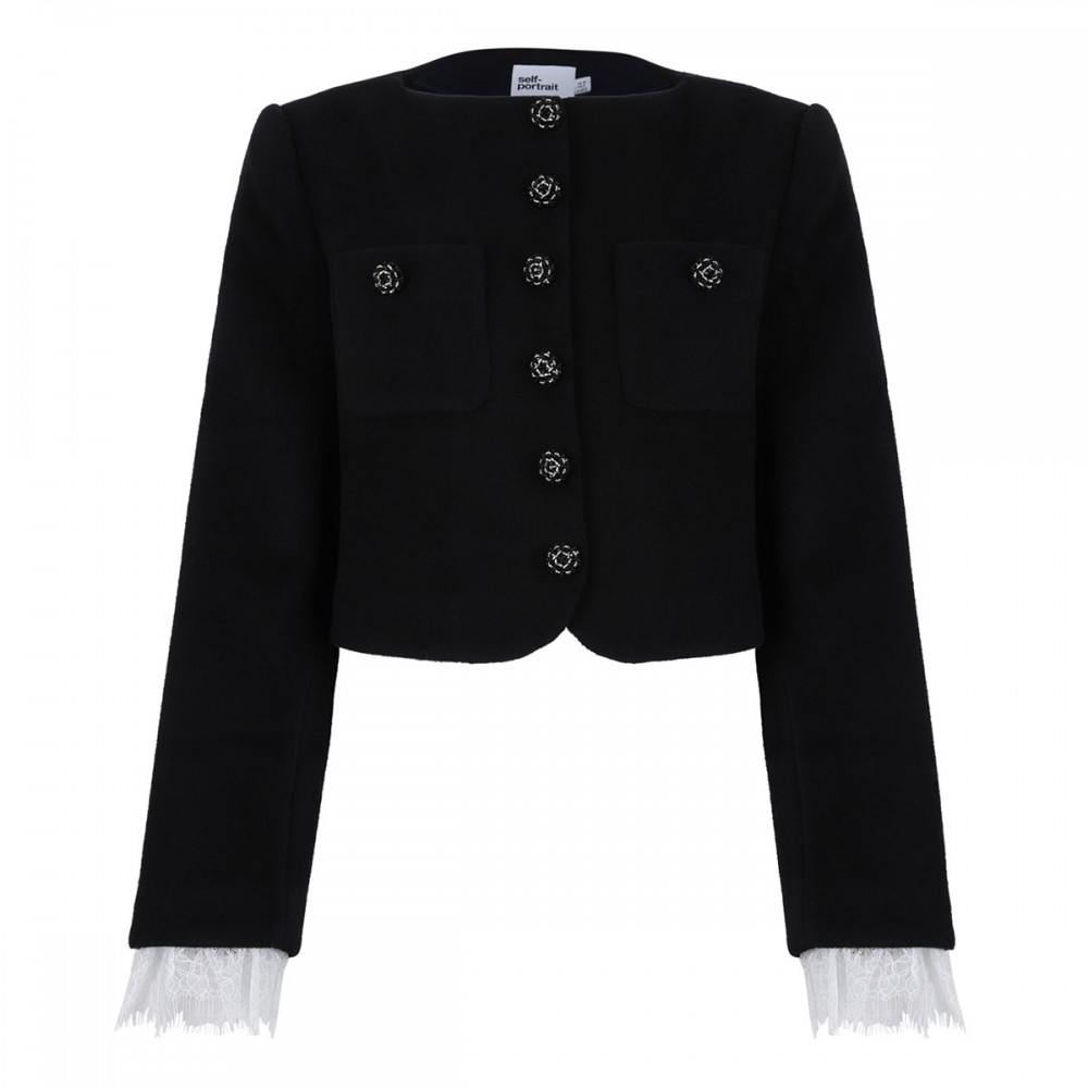 Black button down jacket
