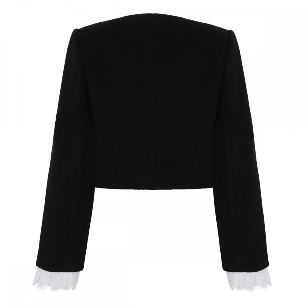 Black button down jacket