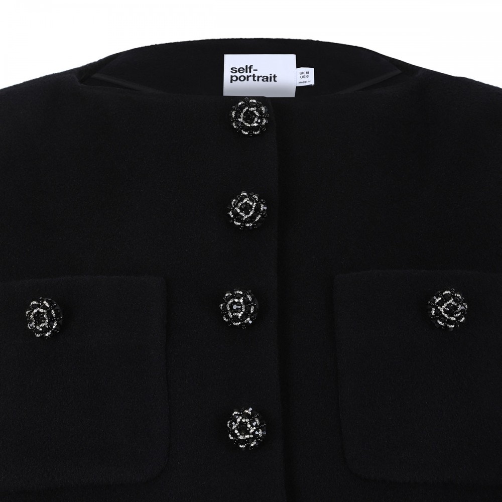 Black button down jacket