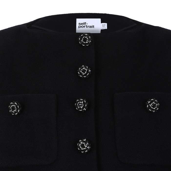Black button down jacket