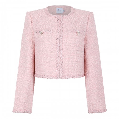 Pink boucle jacket