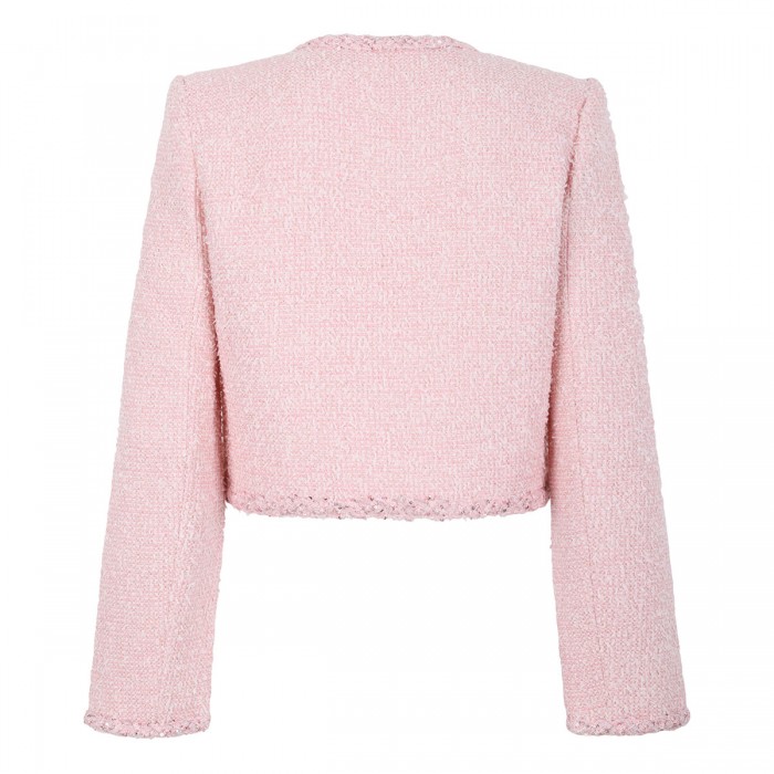 Pink boucle jacket