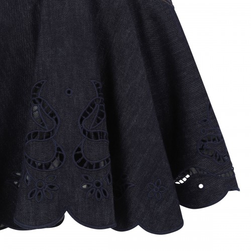 Indigo denim bow... 2