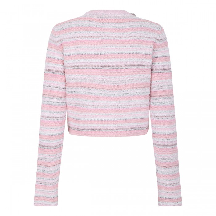 Pink textured cardigan