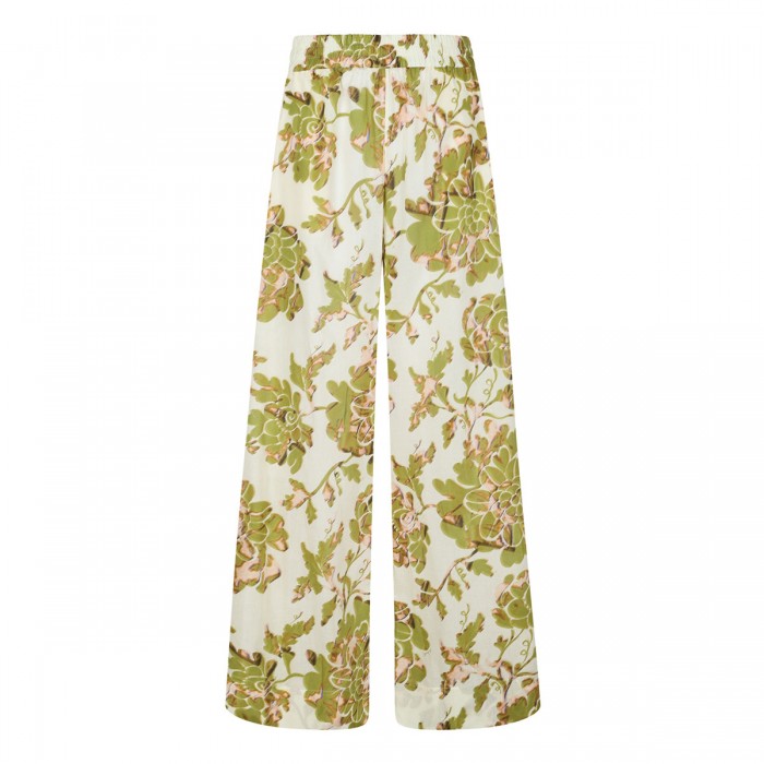 Palazzo jacquard pants