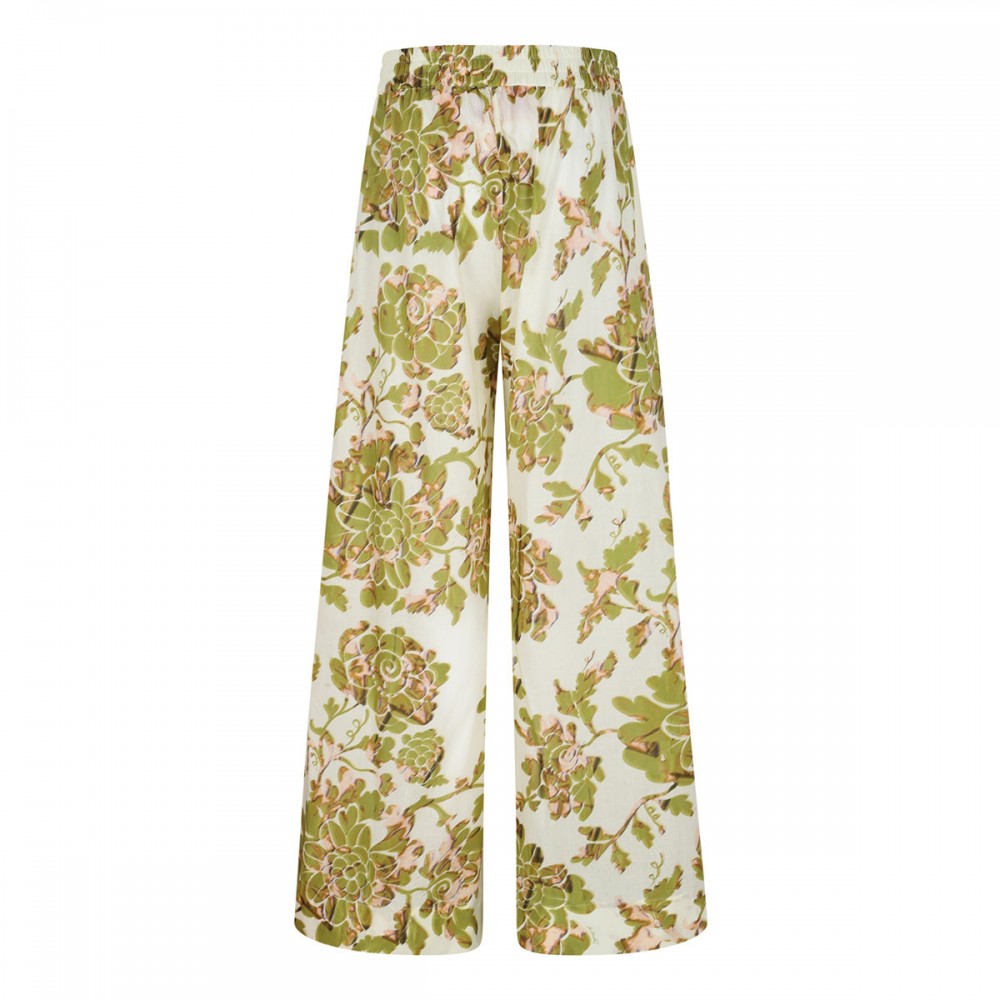 Palazzo jacquard pants