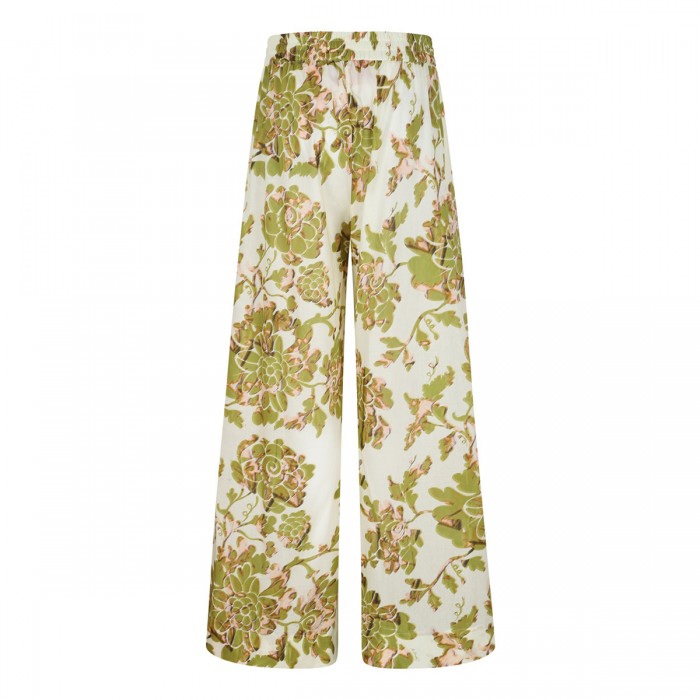 Palazzo jacquard pants
