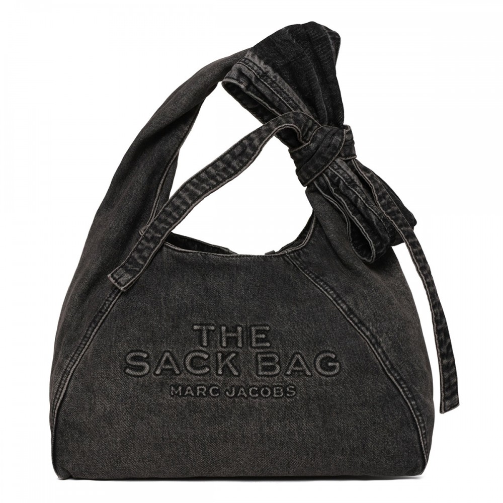 The Bow denim Sack bag