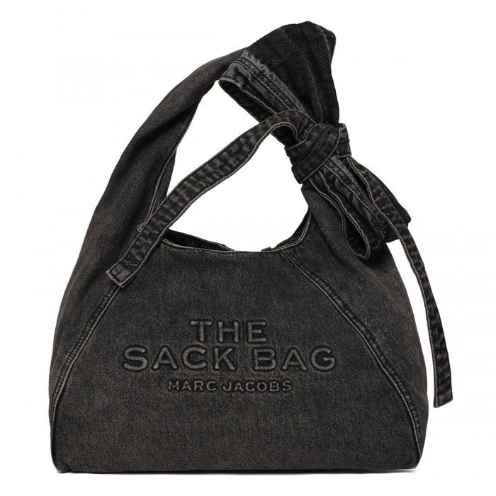 The Bow denim Sack bag