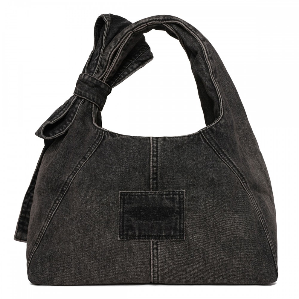 The Bow denim Sack bag