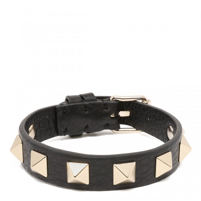 Rockstud leather bracelet