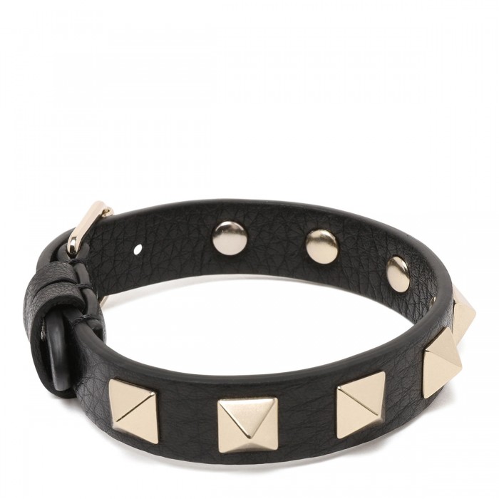 Rockstud leather bracelet