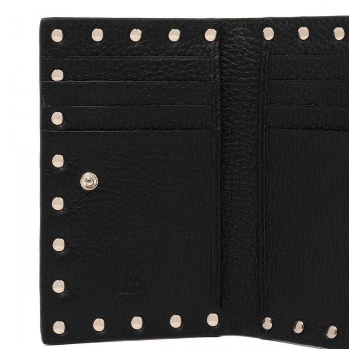 Rockstud card case with zip