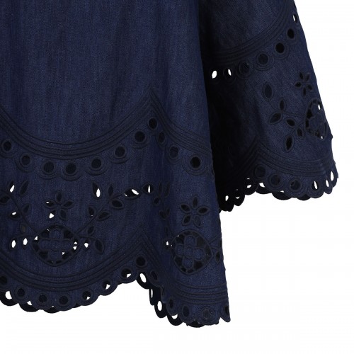 Mahon broderie denim top 2