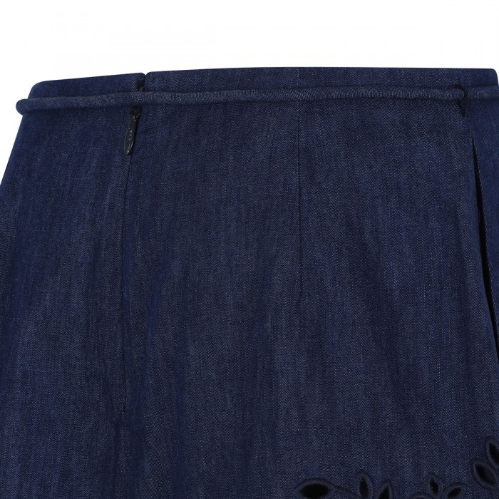 Mahon broderie denim shorts