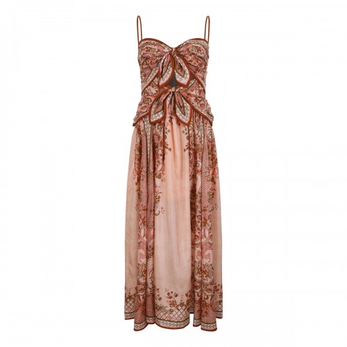 Aster scarf midi dress