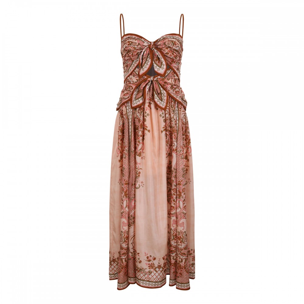 Aster scarf midi dress