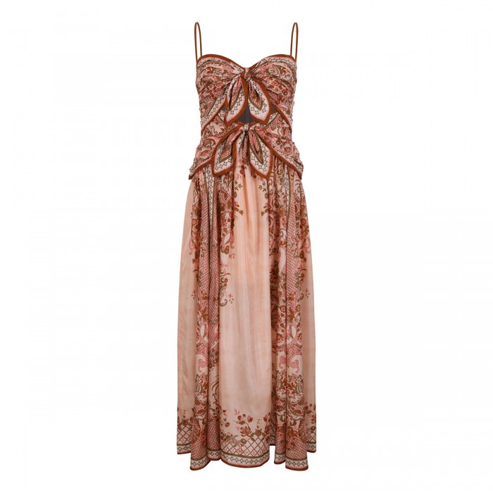 Aster scarf midi dress