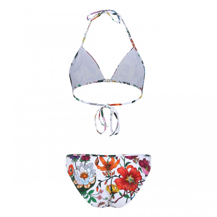 Flora print sparkling bikini