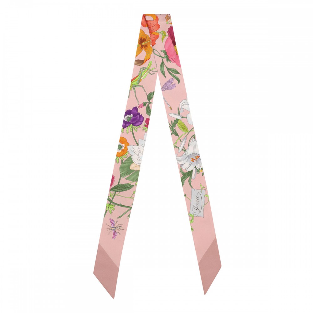 Flora silk twill ribbon