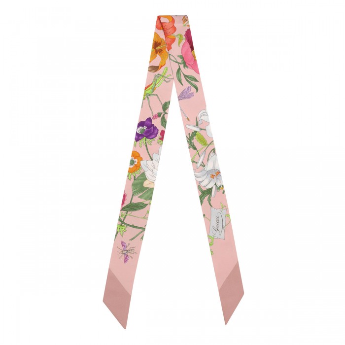 Flora silk twill ribbon