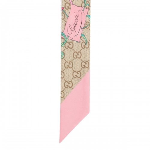 Flora GG silk twill ribbon 2
