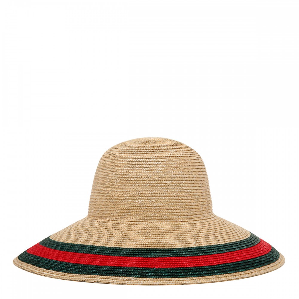 Straw effect fabric hat