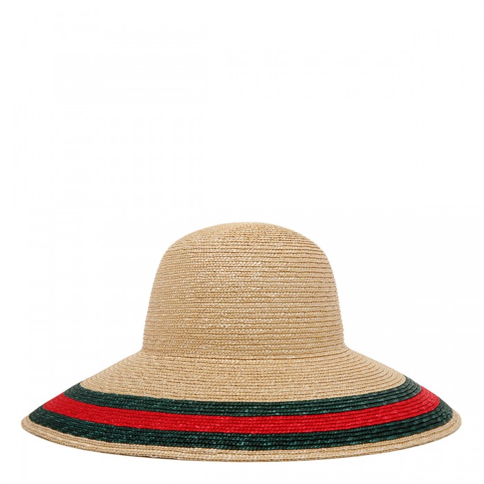 Straw effect fabric hat