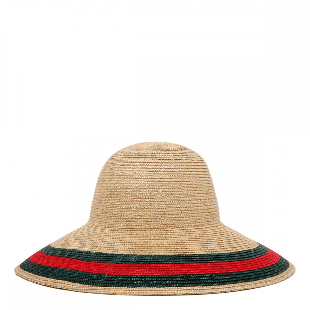 Straw effect fabric hat
