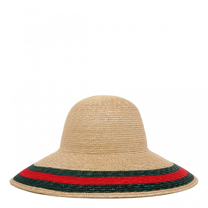 Straw effect fabric hat