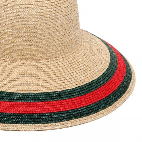 Straw effect fabric hat 2