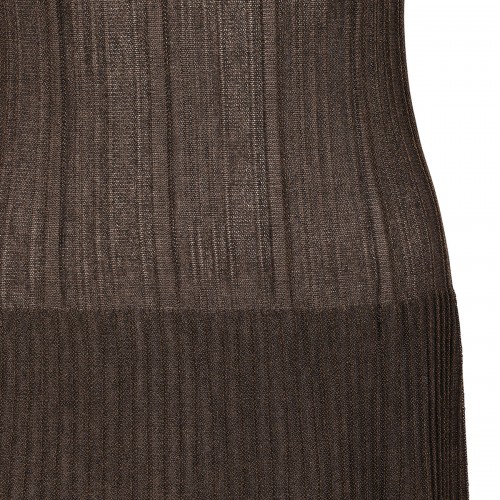 Flexage pleated knit long... 2