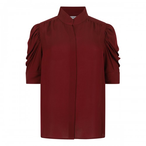 The Gillian garnet hue blouse