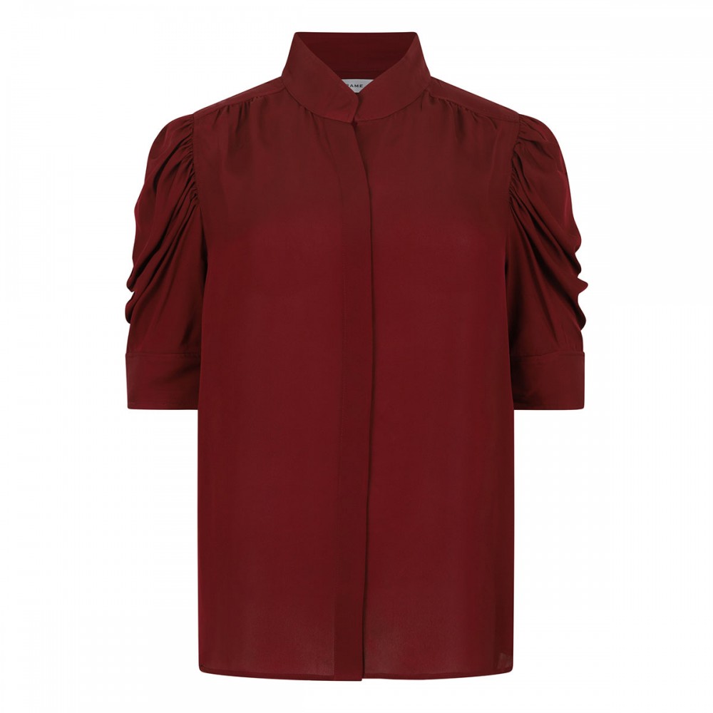 The Gillian garnet hue blouse