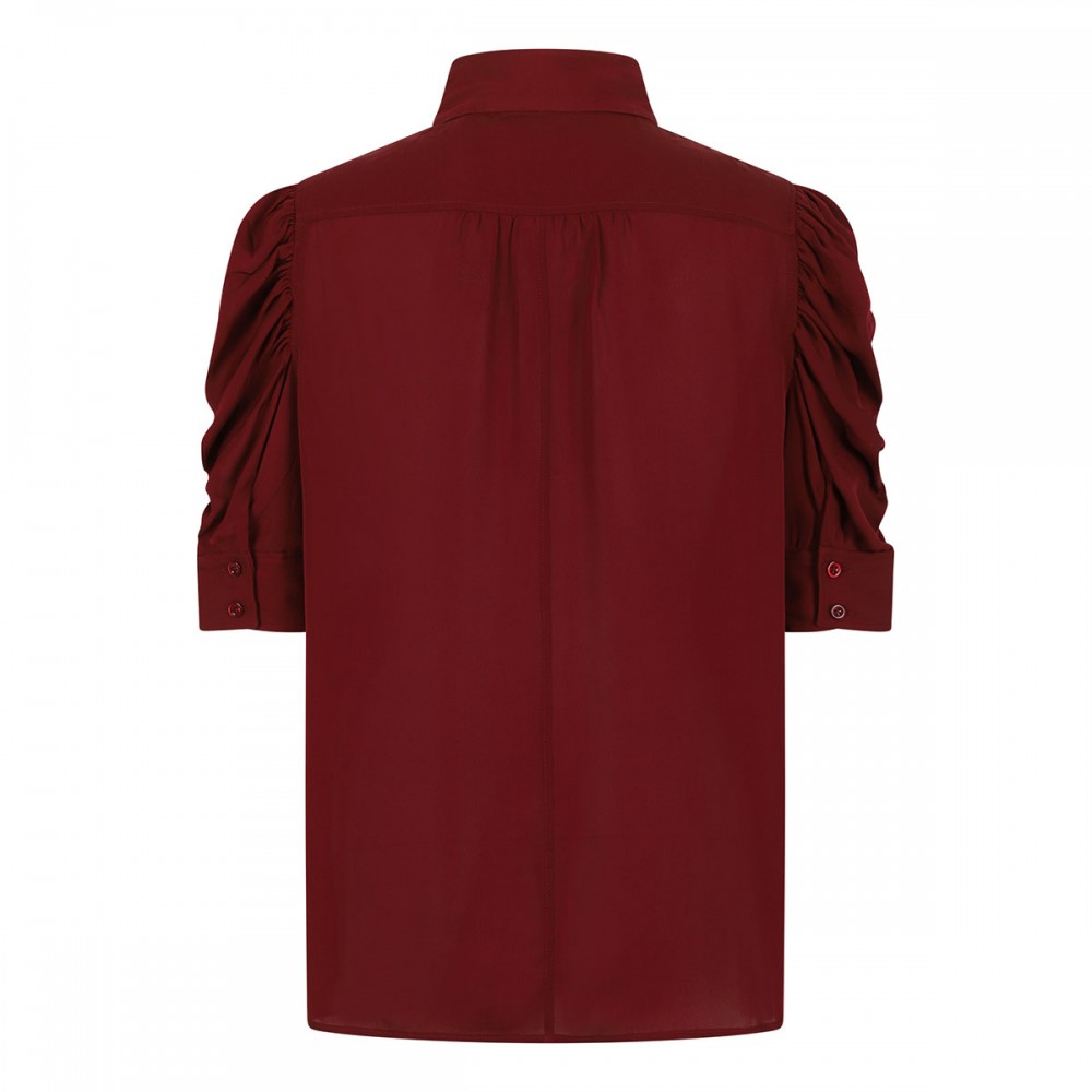 The Gillian garnet hue blouse
